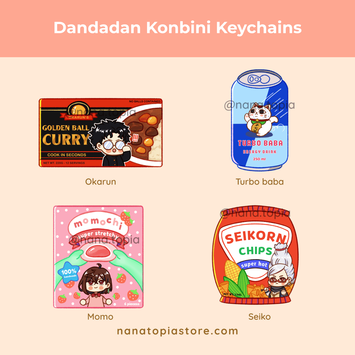 Alien Ghost x Konbini Acrylic Charms