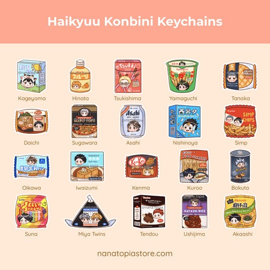 Haikyuu x Konbini Acrylic Charms