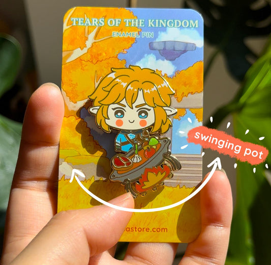 TOTK Enamel Pins | Link Cooking Pot | Koroket
