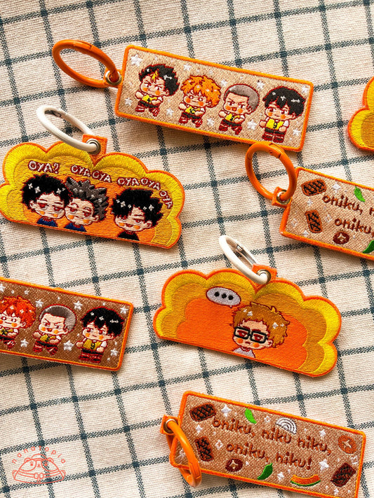 HQ! Embroidered Keychain