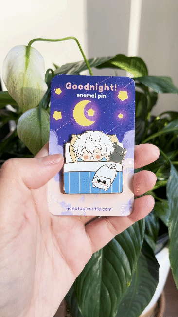SatoSugu Sleeping Magnet Enamel Pins