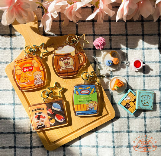 Dunmeshi x Konbini Acrylic Charms