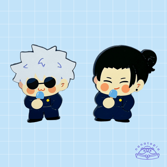 SatoSugu Dyed Metal Enamel Pins