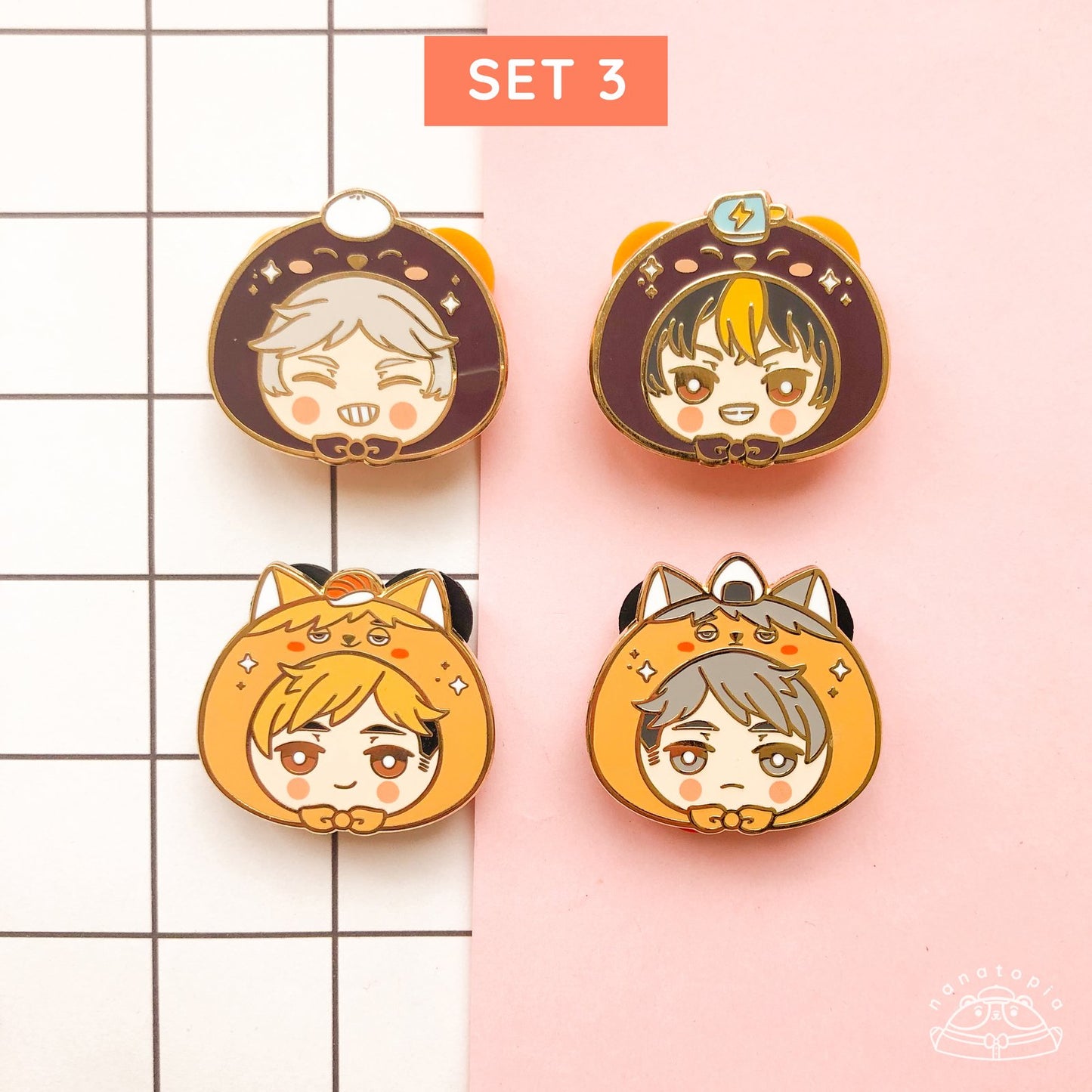 Haikyuu Enamel Pins