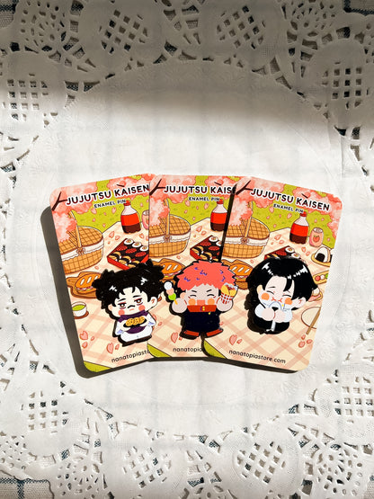 JJK Dyed Metal Enamel Pins