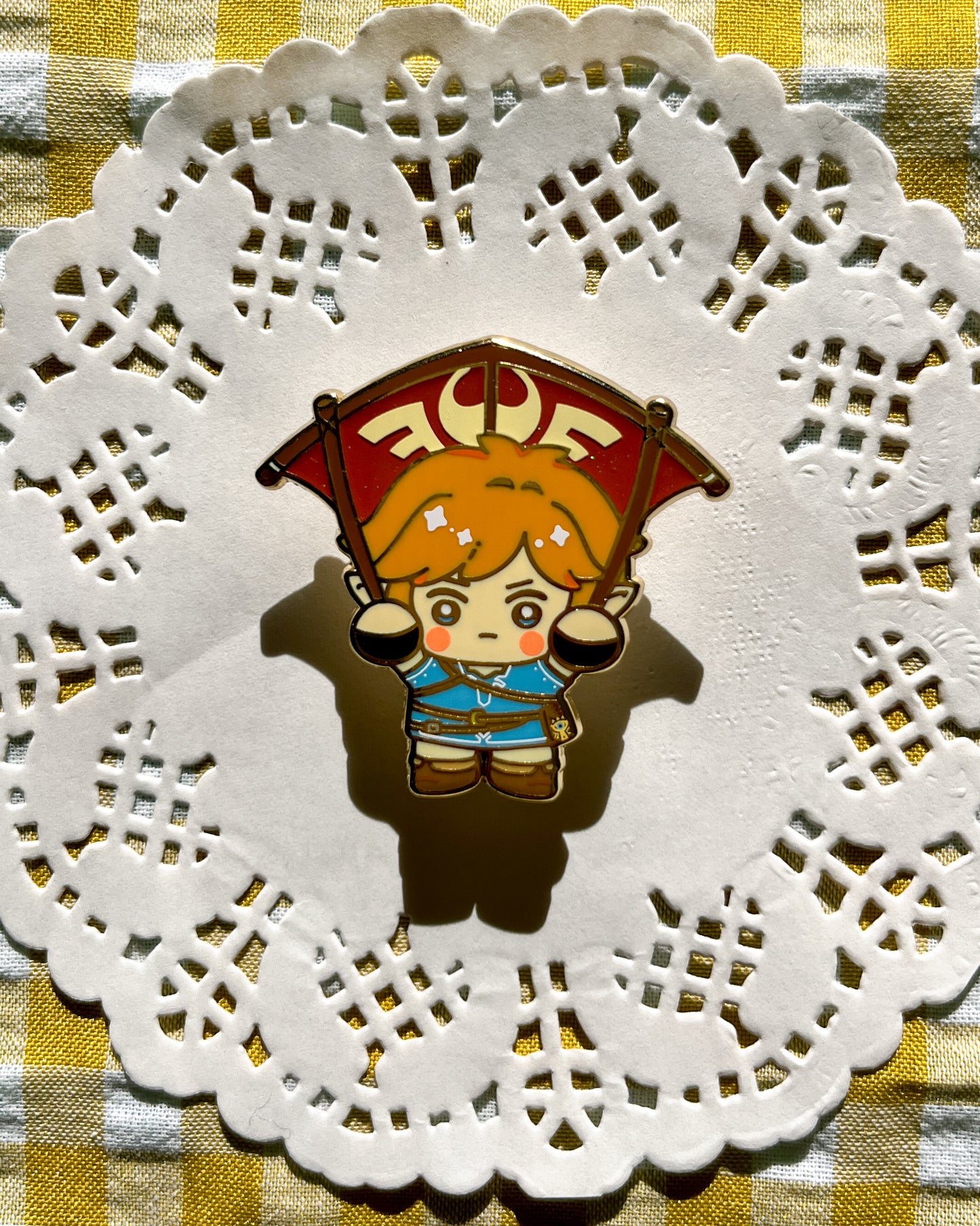The Legend of Link Gliding Enamel Pins