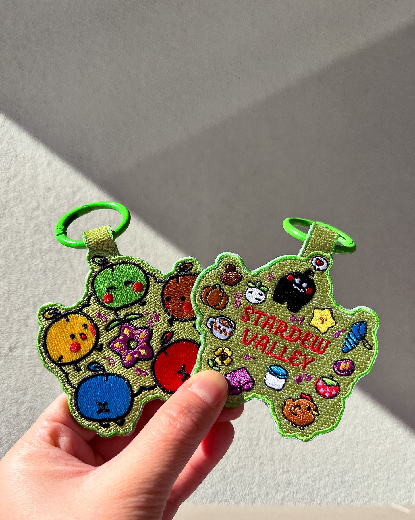 Stardew Valley Embroidered Keychain