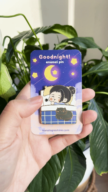 SatoSugu Sleeping Magnet Enamel Pins