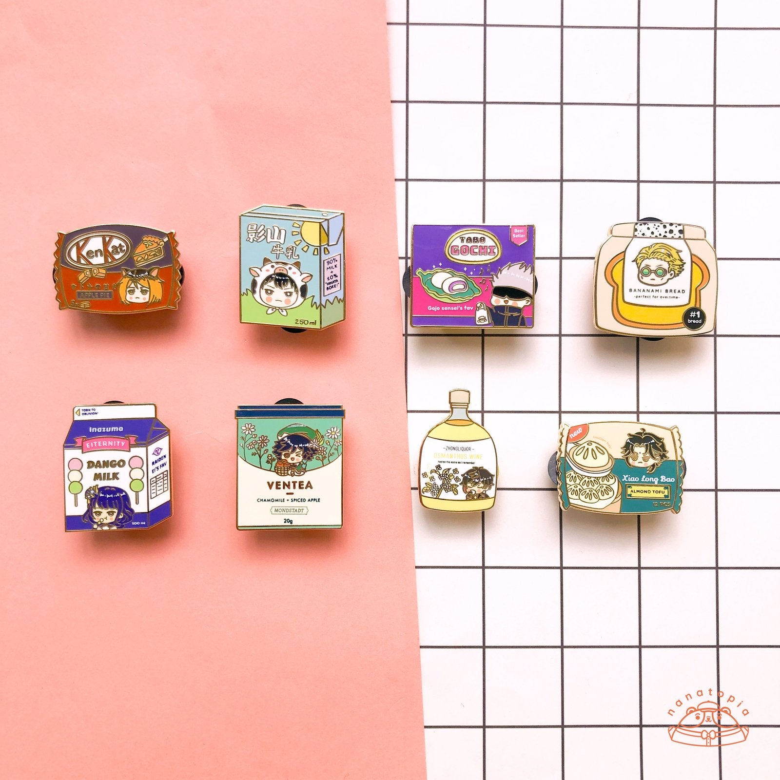 Konbini Snacks Enamel Pins