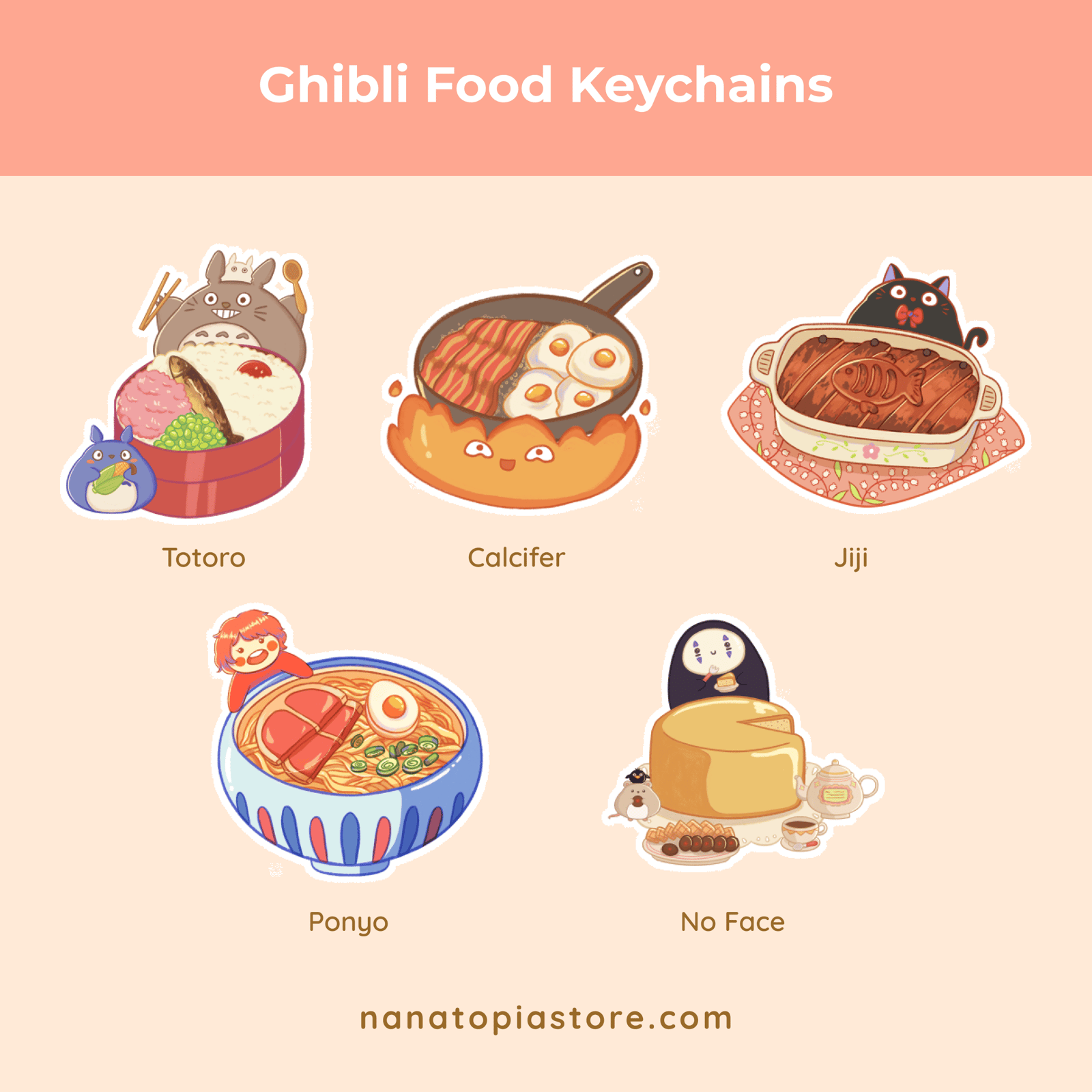 Studio Food Acrylic Charms