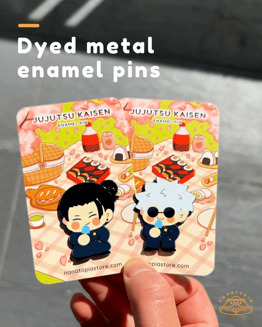 SatoSugu Dyed Metal Enamel Pins